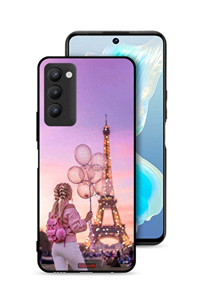 Tolwak غطاء حماية لهاتف تكنو كامون 18 بطبعة فتاة تحمل بالونات