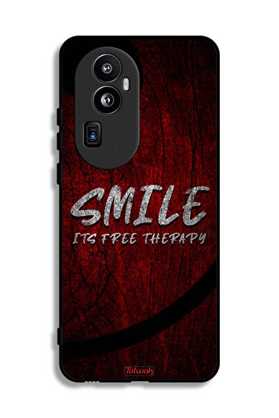 Tolwak غطاء حماية Oppo Reno10 Pro Plus Smile Its Free Therapy
