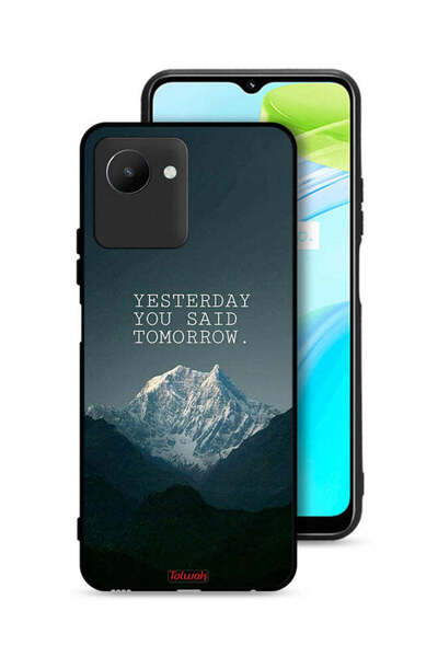 Tolwak غطاء حماية لهاتف Realme C30s "بالأمس قلت غدًا"