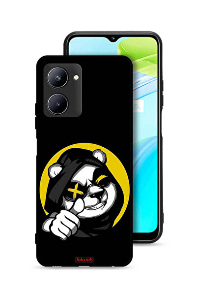 Tolwak غطاء حماية Realme C33 بتصميم قطة مارشميلو لطيفة