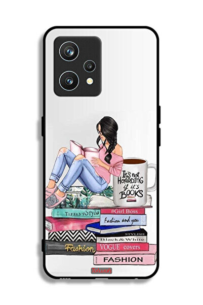Tolwak غطاء حماية لهاتف Realme 9 Pro Plus بتصميم فتاة وكتب الموضة