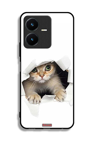 Tolwak غطاء حماية لهاتف Vivo Y22 بتصميم قطة