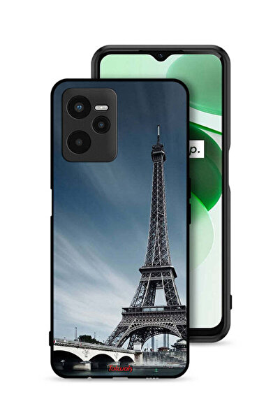 Tolwak غطاء حماية لهاتف Realme C35 بتصميم برج إيفل