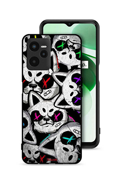 Tolwak غطاء حماية لهاتف Realme C35 بنقشة قطط مارشميلو