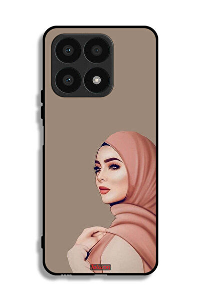 Tolwak غطاء حماية لهاتف Honor X8a بنقشة فتاة محجبة جميلة