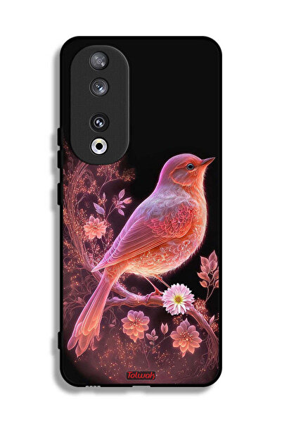 Tolwak غطاء حماية لهاتف Honor 90 برسومات طيور لطيفة