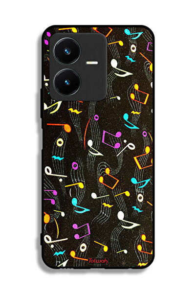 Tolwak غطاء حماية لهاتف Vivo Y22s بنمط قماش موسيقي