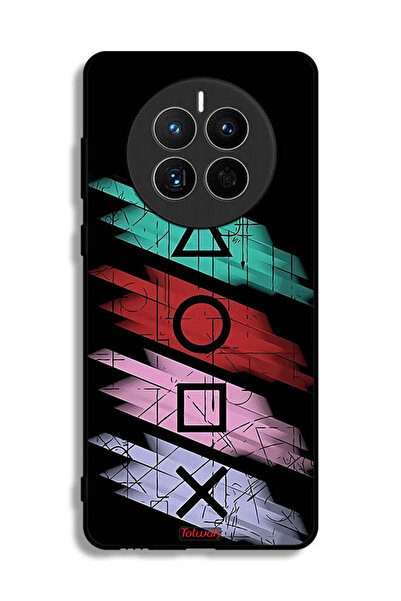 Tolwak غطاء حماية لهاتف هواوي ميت 50E برسومات أيقونات لعبة الحبار