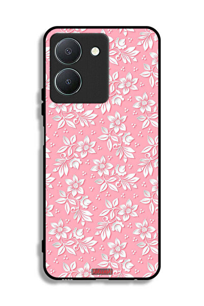 Tolwak Vivo Y36 4G Protective Case Cover Flowers Background Pattern