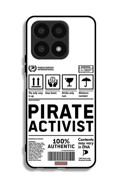 Tolwak غطاء حماية لهاتف Honor X8a، ملصق ناشط خاص