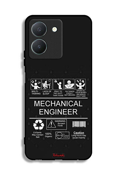 Tolwak غطاء حماية لهاتف Vivo Y36 4G، ملصق مهندس ميكانيكي