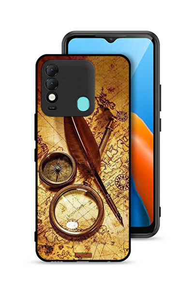 Tolwak غطاء حماية لهاتف تكنو سبارك 8 بتصميم بوصلة عتيقة