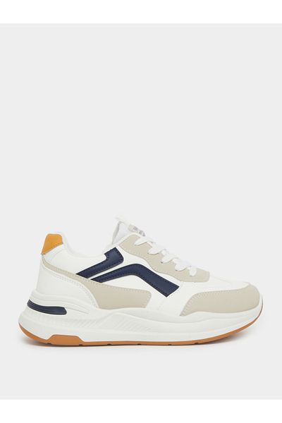 Styli Color Block Lace Up Sneakers