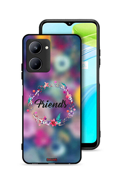 Tolwak غطاء حماية Realme C33 بتصميم خاتم أصدقاء الزهور