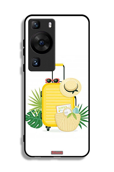 Tolwak غطاء حماية لهاتف Huawei P60 Pro بتصميم فن رقمي صيفي