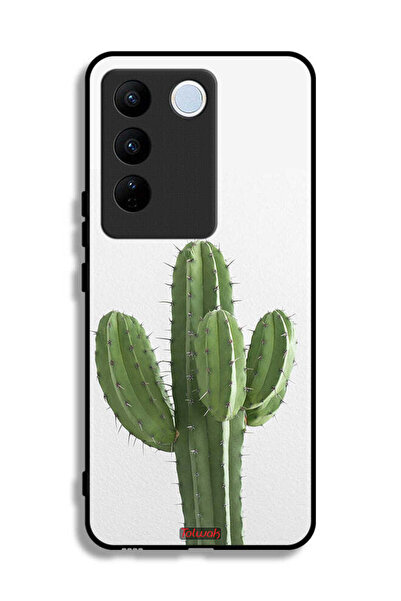 Tolwak غطاء حماية لهاتف Vivo V27e بنقشة نبات الصبار