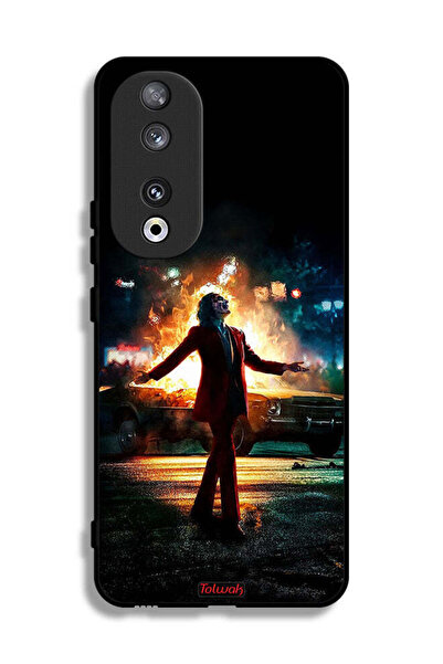Tolwak غطاء حماية لهاتف Honor 90 بتصميم وضع الجوكر السعيد