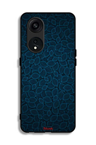 Tolwak غطاء حماية لهاتف Oppo Reno 8T 5G بنقشة أوراق فنية رقمية