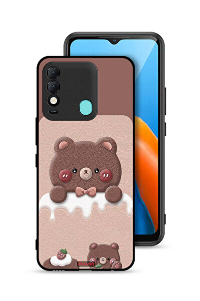 Tolwak غطاء حماية لهاتف تكنو سبارك 8 - دب الفراولة