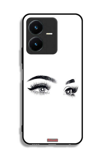 Tolwak غطاء حماية لهاتف Vivo Y22 برسومات عيون فنية