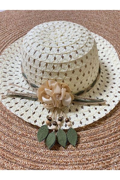 Cherrys Bebek Floral Straw Hat