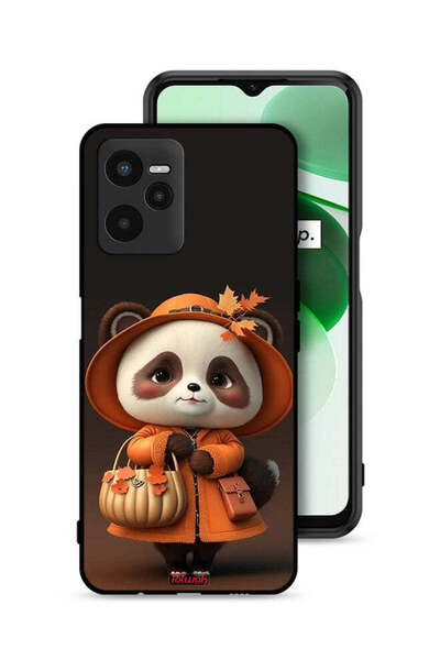 Tolwak Realme C35 Protective Case Cover Cute Panda Lady Style