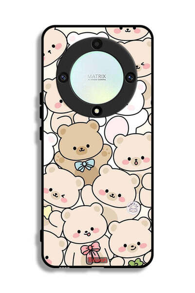 Tolwak غطاء حماية لهاتف Honor X9a بنقشة دببة