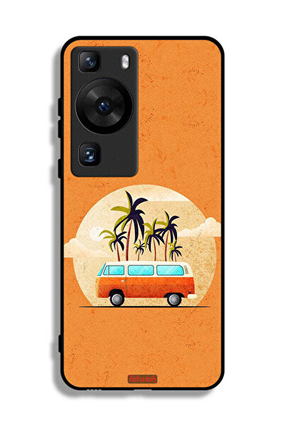Tolwak غطاء حماية لهاتف هواوي P60 Pro بتصميم حافلة فنية