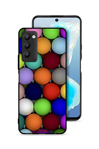 Tolwak غطاء حماية لهاتف تكنو كامون 18 - كرات فنية تجريدية