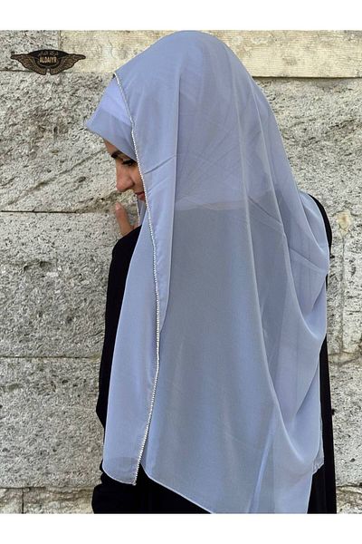 ALDIRA Chiffon Shawl with Stone Edge 180 Santa with Stones