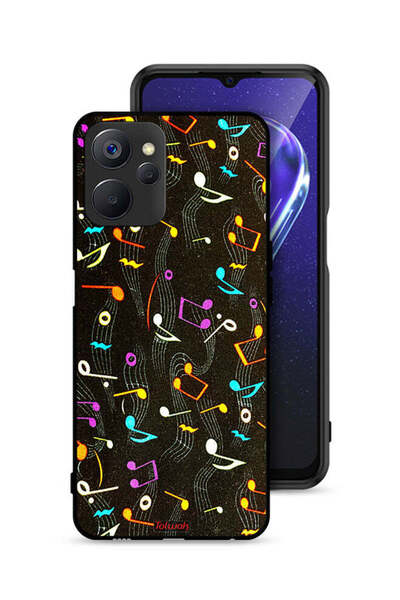 Tolwak غطاء حماية لهاتف Realme 9i 5G بنمط قماش موسيقي