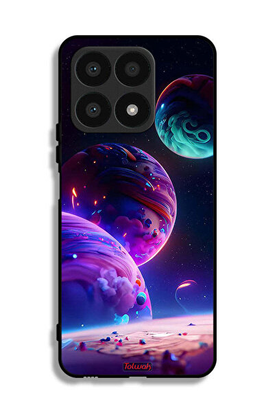 Tolwak غطاء حماية لهاتف Honor X8a بنمط كوكبي