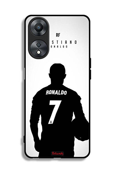 Tolwak غطاء حماية لهاتف Oppo A58 5G بقناع كريستيانو رونالدو