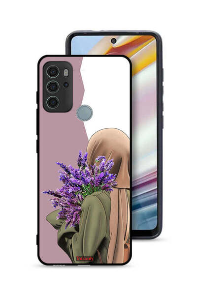 Tolwak غطاء حماية موتورولا موتو جي 60 إس يحمل زهرة