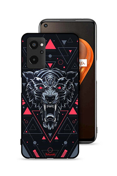 Tolwak غطاء حماية لهاتف Realme 9i 4G بتصميم الذئب المتمرّد