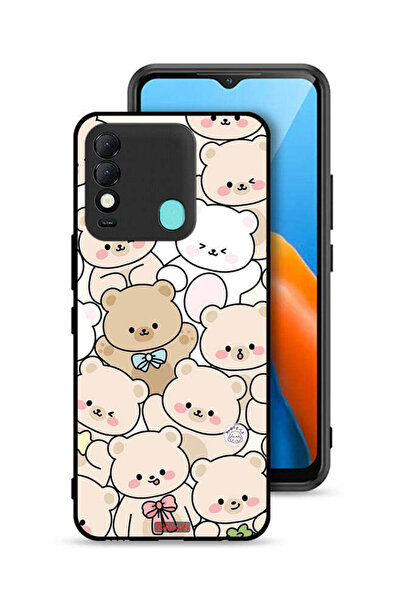 Tolwak غطاء حماية لهاتف Tecno Spark 8 بنقشة دببة