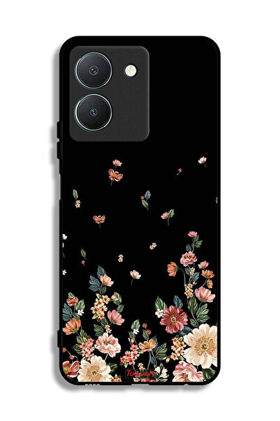 Tolwak Vivo Y36 4G Protective Case Cover Small Flowers In Bottom