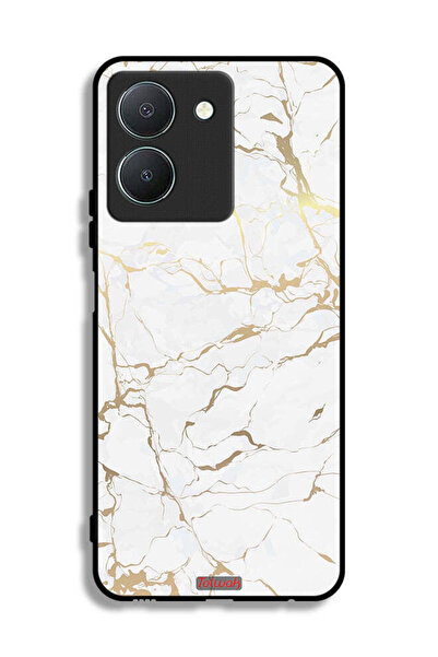 Tolwak غطاء حماية لهاتف Vivo Y36 4G بنقشة رخامية