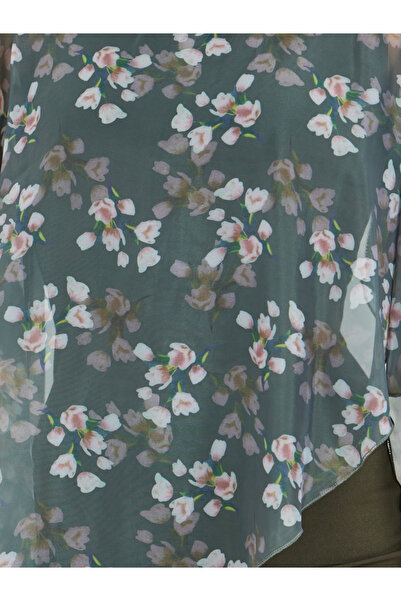 Take Two By Styli Floral Print Asymmetric Hem Knee Length Dress