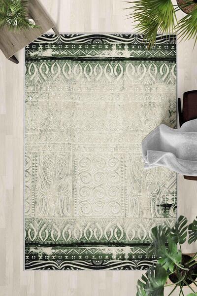 Monnhein Covor lavabil cu bază anti-alunecare – Covor modern cu imprimare dig...