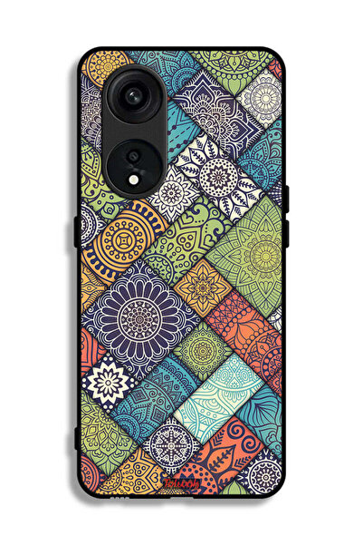 Tolwak غطاء حماية لهاتف Oppo Reno 8T 5G بنمط ماندالا