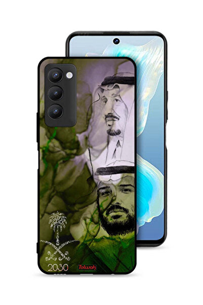 Tolwak غطاء حماية لهاتف تكنو كامون 18 - ملصق فني للملك سلمان وولي العهد محمد