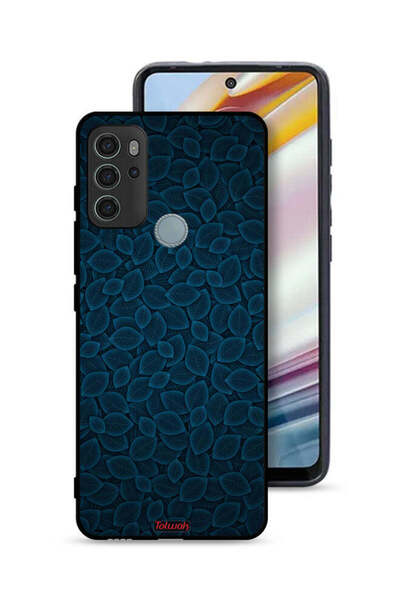 Tolwak غطاء حماية لهاتف موتورولا موتو جي 60 إس بنقشة أوراق فنية رقمية