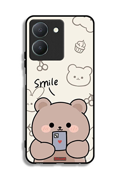 Tolwak غطاء حماية لهاتف Vivo Y36 5G برسومات الدب المبتسم