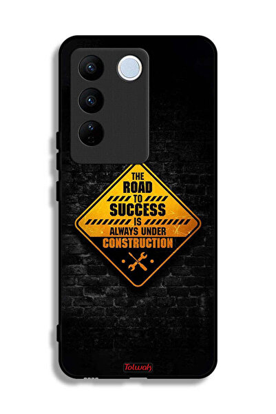 Tolwak غطاء حماية لهاتف Vivo V27 الطريق إلى النجاح دائمًا قيد الإنشاء