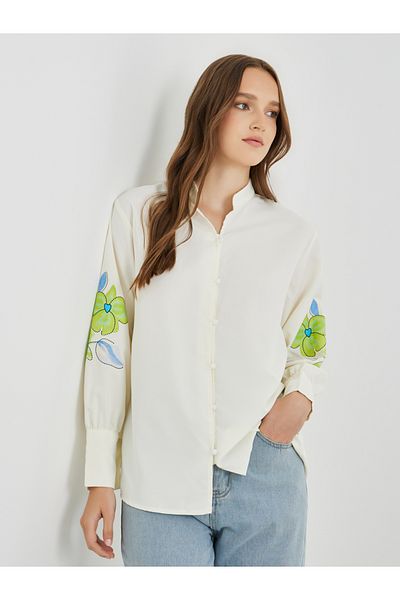 Styli Floral Printed Long Sleeve Buttoned Shirt