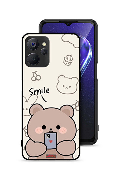 Tolwak غطاء حماية لهاتف Realme 9i 5G برسومات الدب المبتسم