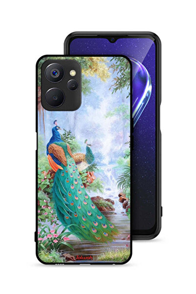 Tolwak غطاء حماية لهاتف Realme 9i 5G بنقشة الطاووس