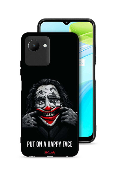 Tolwak غطاء حماية Realme C30s بوجه سعيد