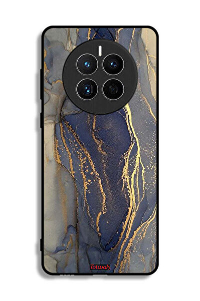 Tolwak غطاء حماية لهاتف هواوي ميت 50 إي بنمط رخامي لامع